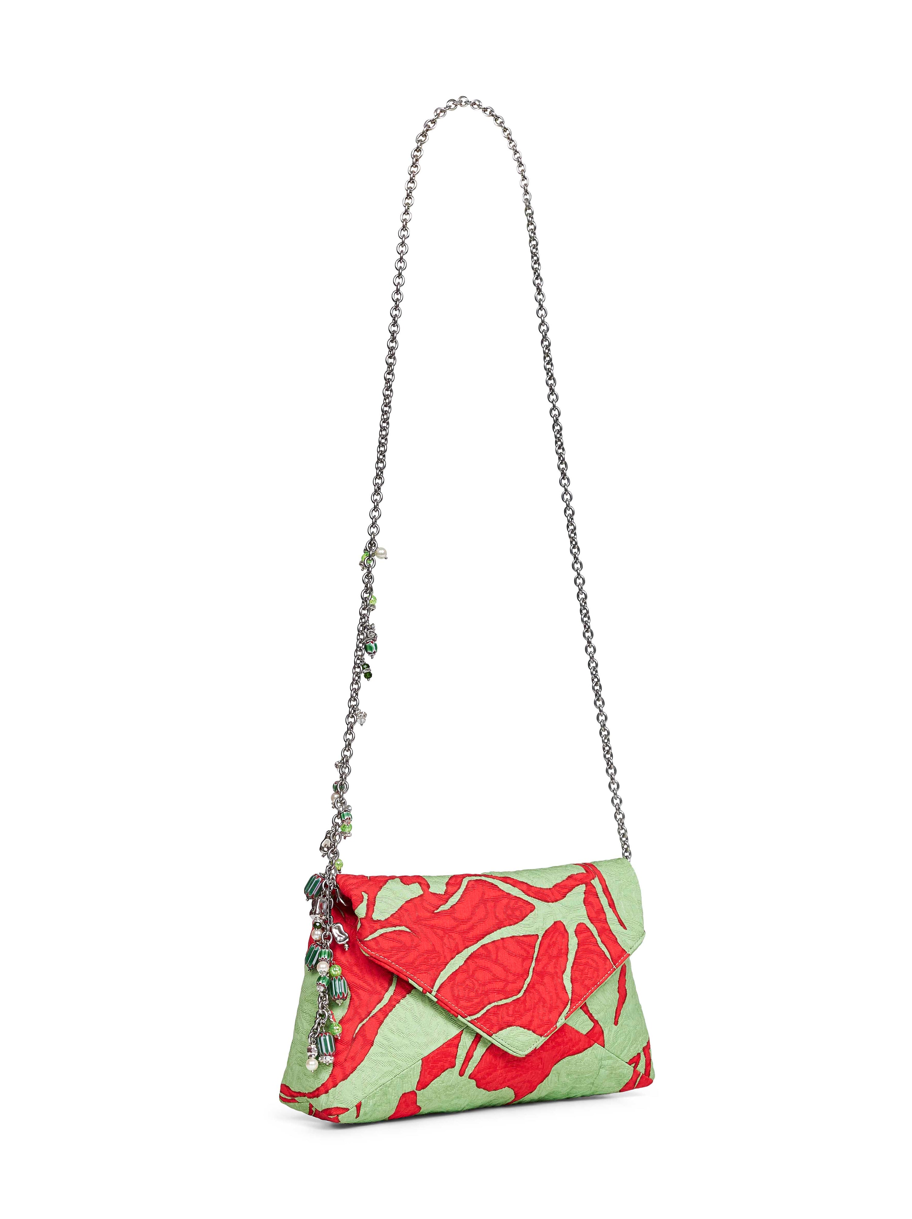 DRIES VAN NOTEN Dries Van Noten Women Pistachio Clutch Bag With Chain Shoulder Strap