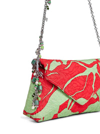 DRIES VAN NOTEN Dries Van Noten Women Pistachio Clutch Bag With Chain Shoulder Strap