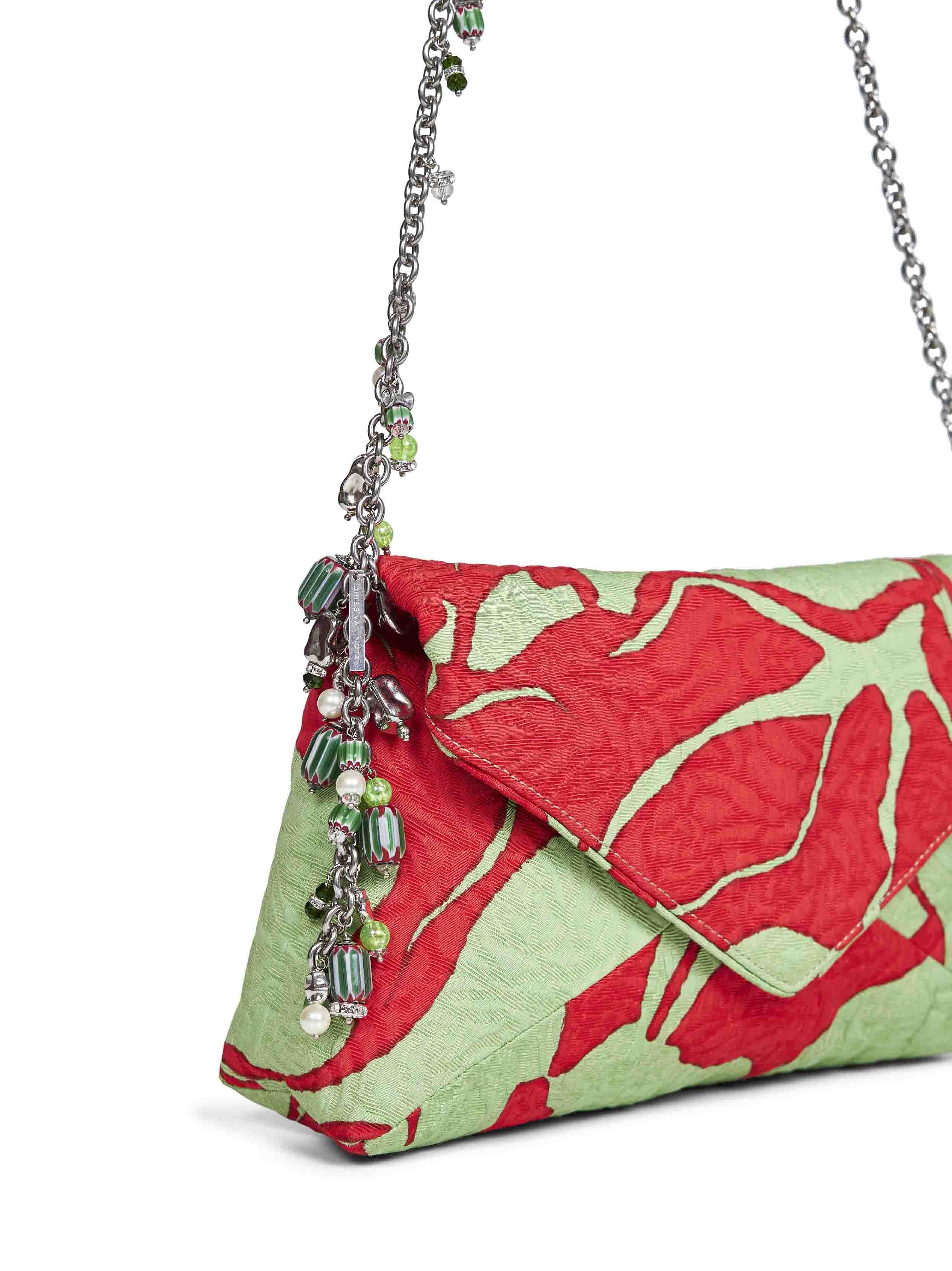 DRIES VAN NOTEN Dries Van Noten Women Pistachio Clutch Bag With Chain Shoulder Strap