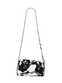Dries Van Noten Women Black Clutch Bag With Chain Shoulder Strap