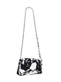 Dries Van Noten Women Black Clutch Bag With Chain Shoulder Strap