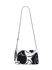 Dries Van Noten Women Black Clutch Bag With Chain Shoulder Strap