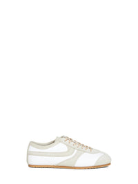 Dries Van Noten Women White Nappa Leather Sneakers