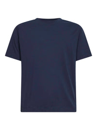 Dries Van Noten Men Navy Blue Jersey Regular-Fit Crewneck T-Shirt