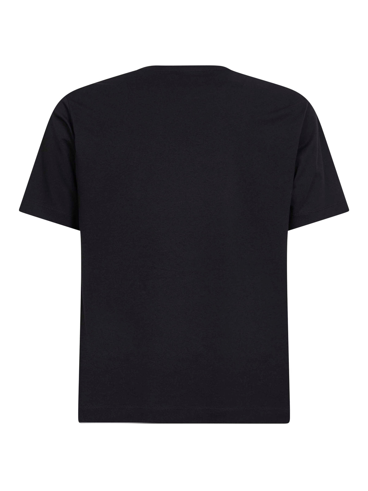 Dries Van Noten Men Black Jersey Regular-Fit Crewneck T-Shirt