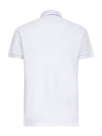 Etro Men White Cotton Piquet Polo Shirt