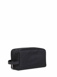 Fendi Men Black Ff Toiletry Case Medium