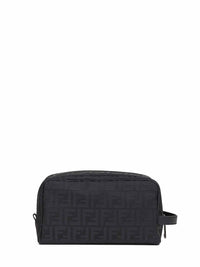 Fendi Men Black Ff Toiletry Case Medium