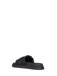 Fendi Men Black Fendi Chunky Slides