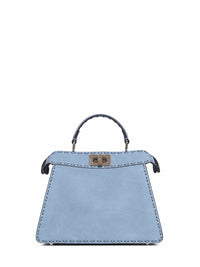 Fendi Women Mercury Blue Peekaboo Iseeu Small Handbag<Br/>