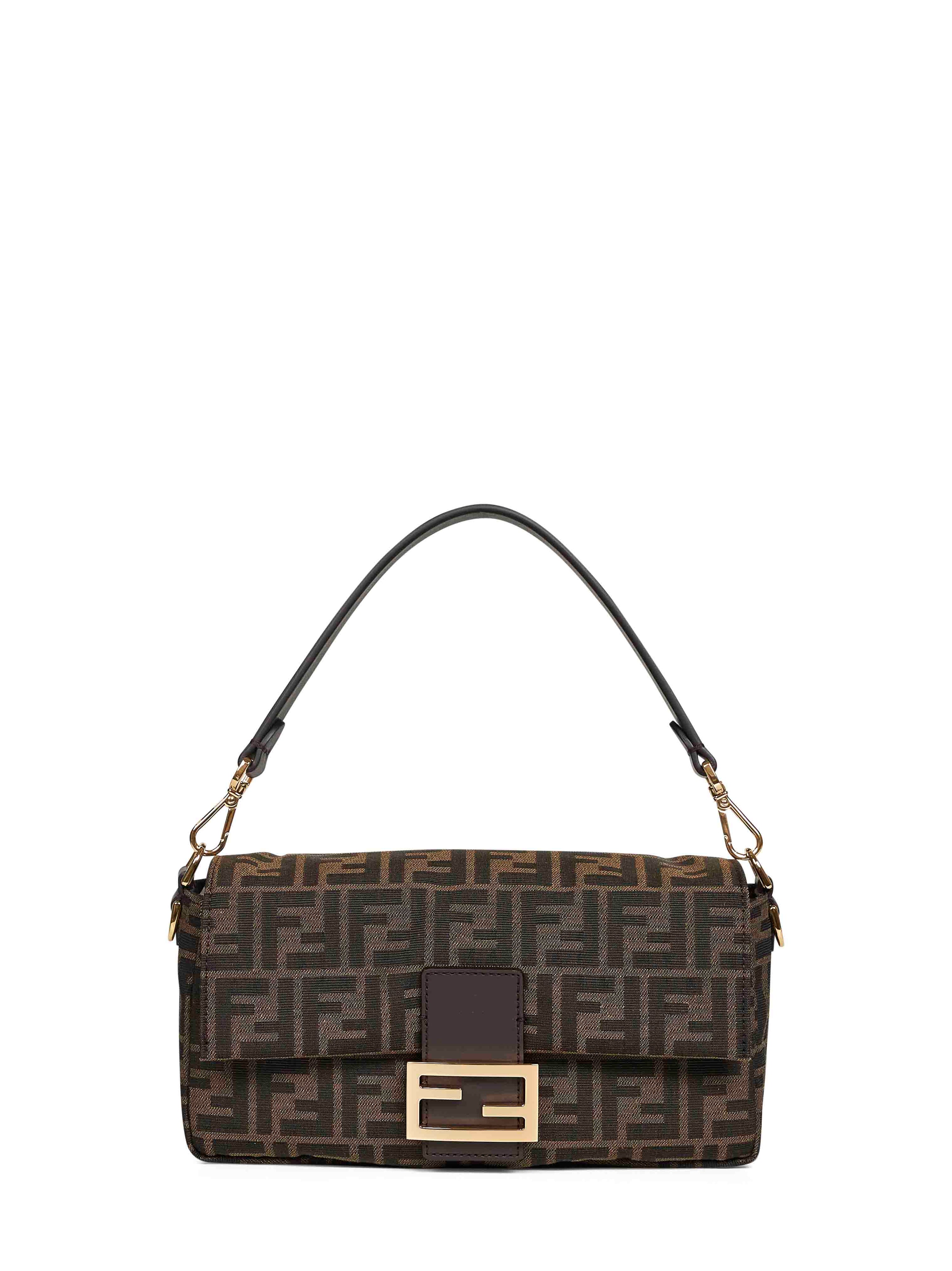 Fendi Women Tobacco Brown Baguette Shoulder Bag