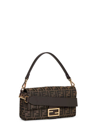 Fendi Women Tobacco Brown Baguette Shoulder Bag