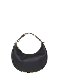 FENDI Fendi Women Fendigraphy Black Leather Bag