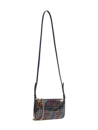 Fendi Women Multicolor Baguette Pouch Bag With Chain