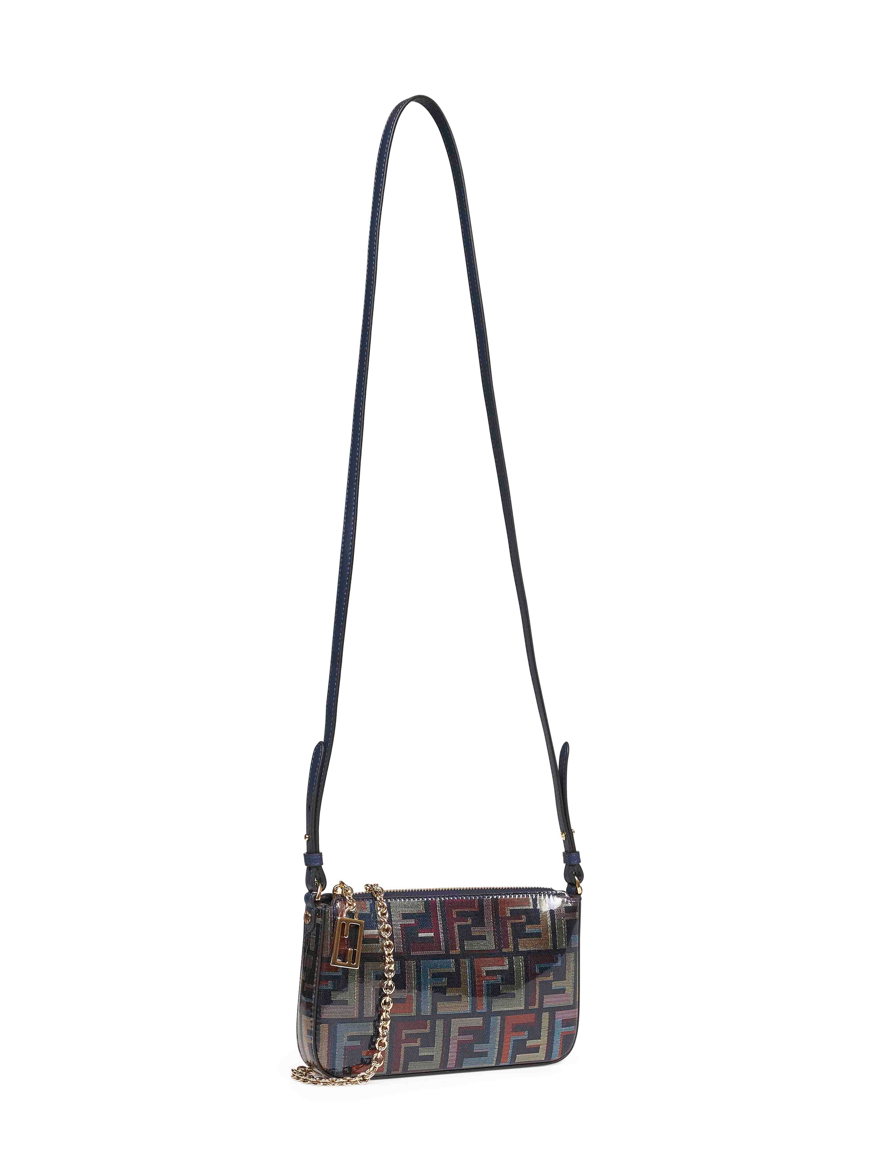 Fendi Women Multicolor Baguette Pouch Bag With Chain