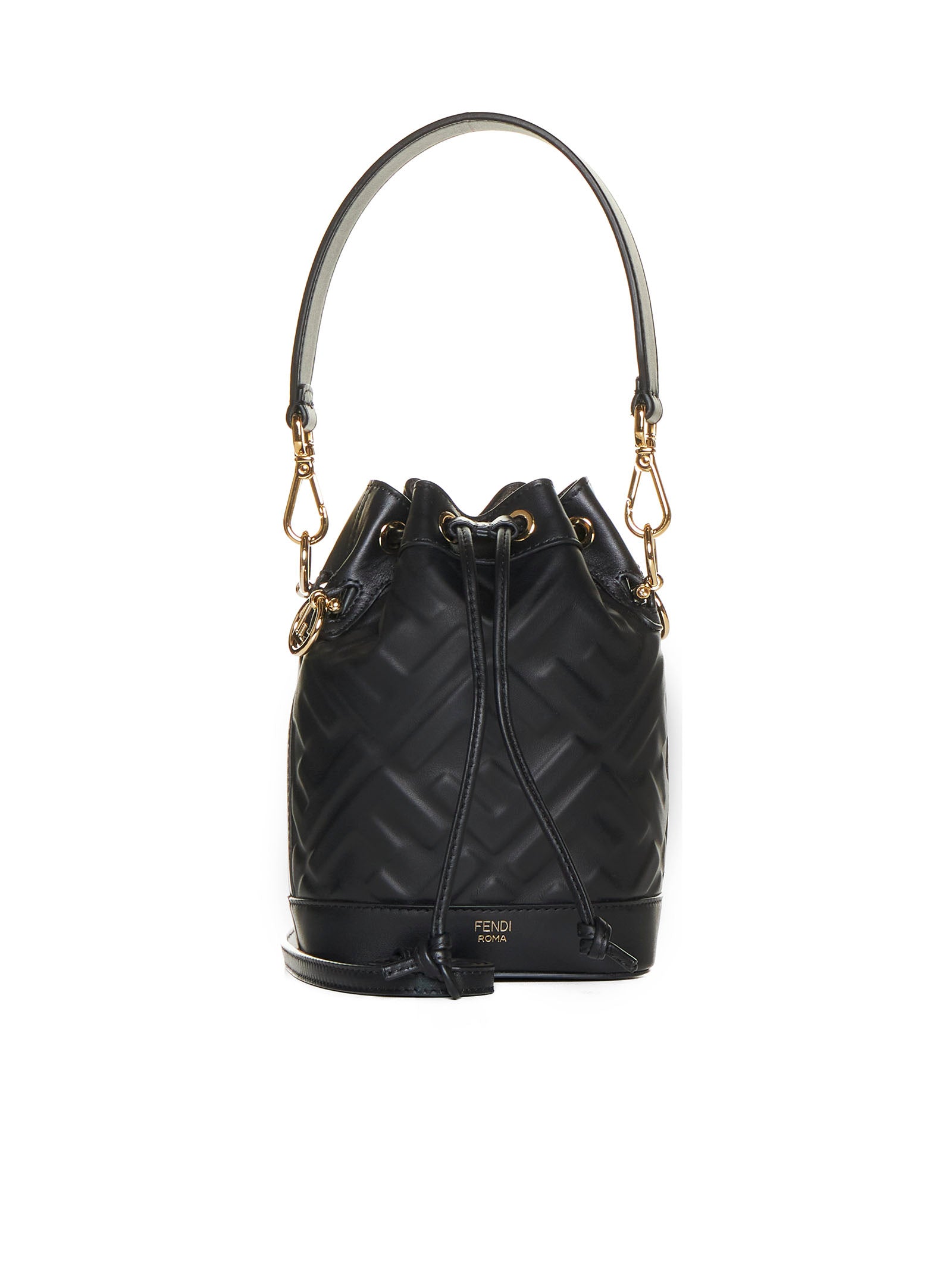 Fendi Women Mon Tresor Ff Leather Mini Bag