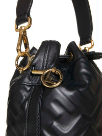 Fendi Women Mon Tresor Ff Leather Mini Bag