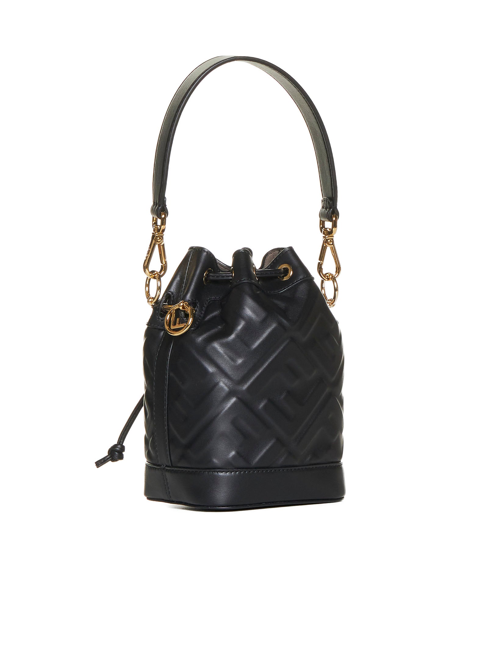 Fendi Women Mon Tresor Ff Leather Mini Bag