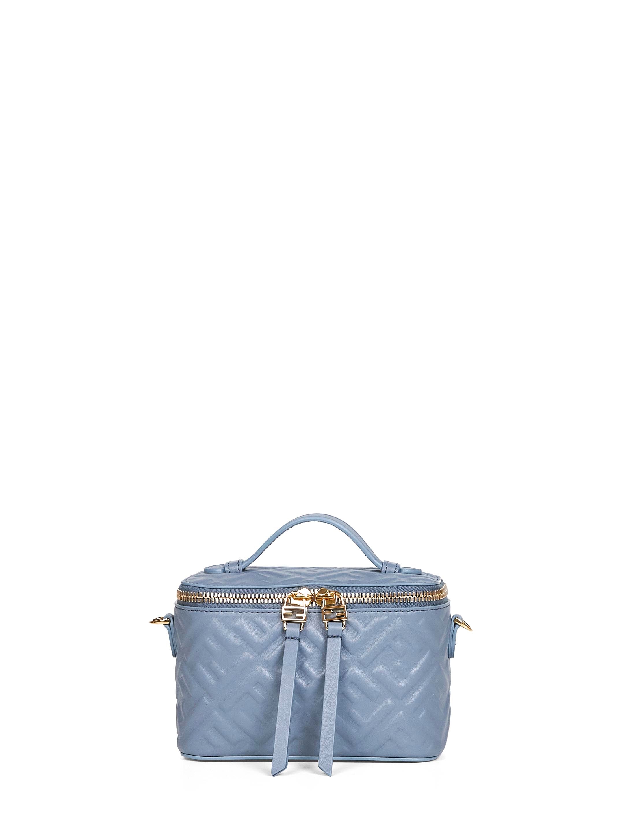 Fendi Women Mercury Blue Fendi Vanity Mini Bag