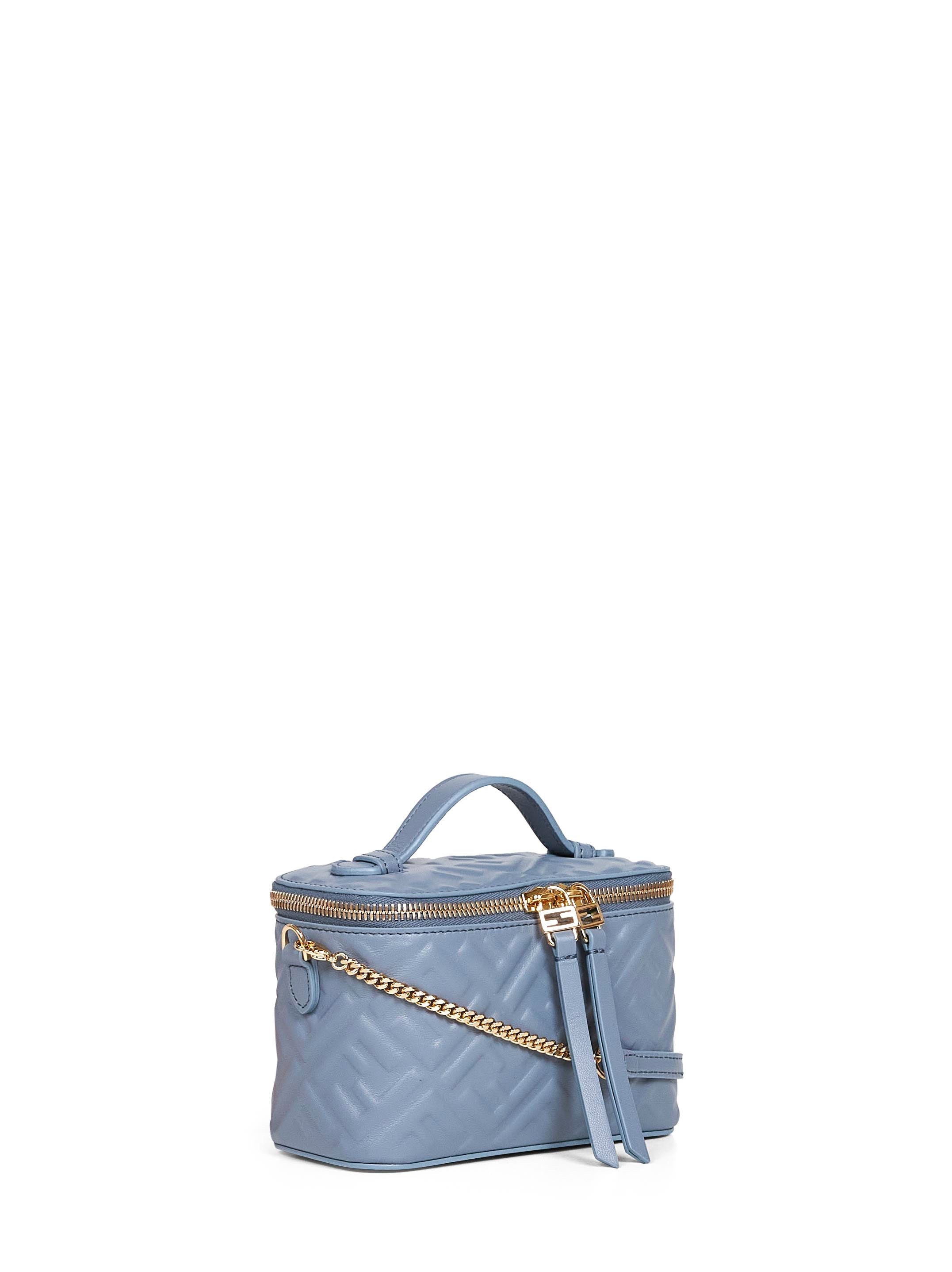 Fendi Women Mercury Blue Fendi Vanity Mini Bag