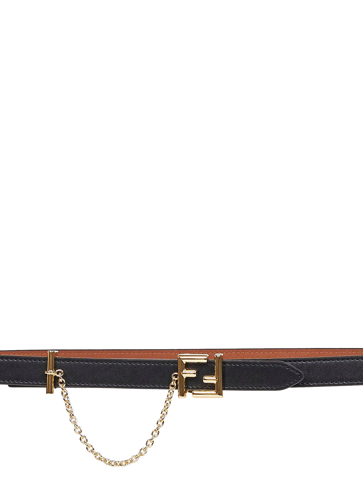 Fendi Women Two-Tone Leather Reversible Ff Belt