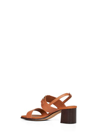 Ferragamo Women Tan Gancini Ornament Sandals