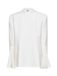 Giuseppe Di Morabito Women White Virgin Wool Double-Breasted Blazer