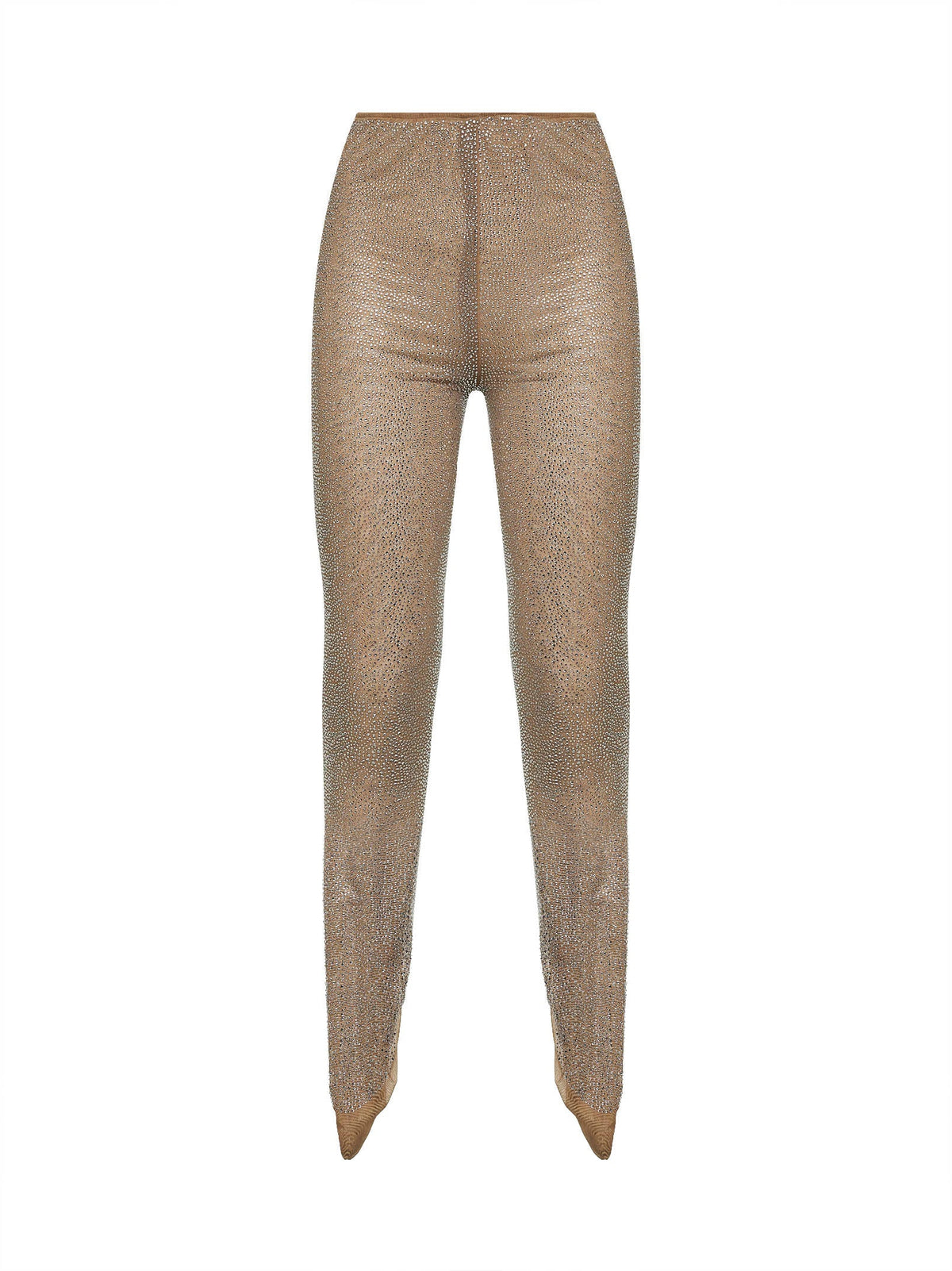GIUSEPPE DI MORABITO Giuseppe Di Morabito Women Beige Crystal Leggings