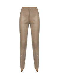 GIUSEPPE DI MORABITO Giuseppe Di Morabito Women Beige Crystal Leggings