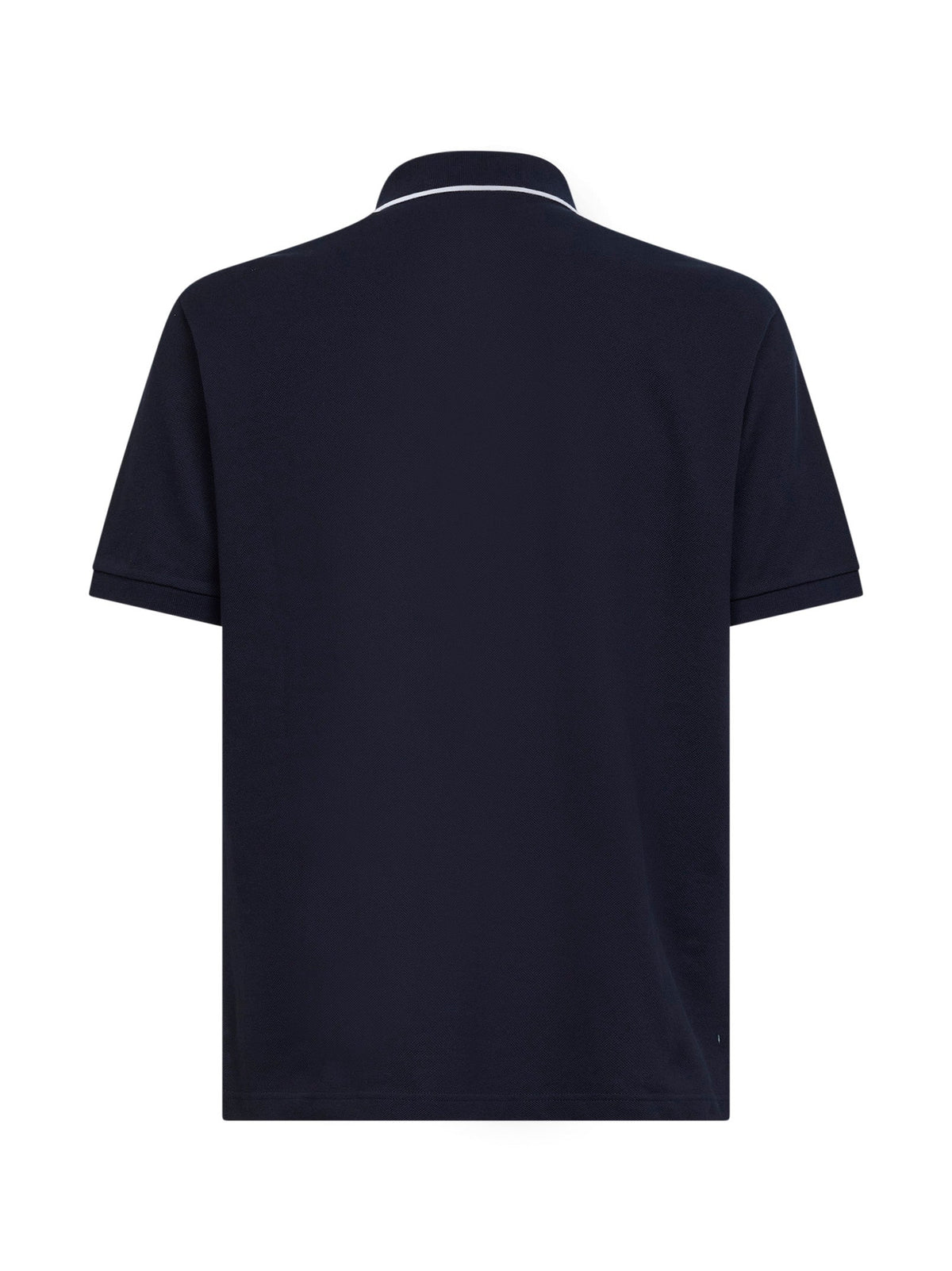 Gucci Men Navy Blue Cotton Pique Embroidered Polo Shirt