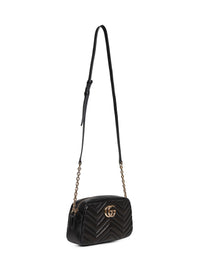 Gucci Women Black Gg Marmont Small Camera Bag