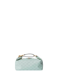 Gucci Women Icy Blue Gucci Vanity Medium Top Handle Bag