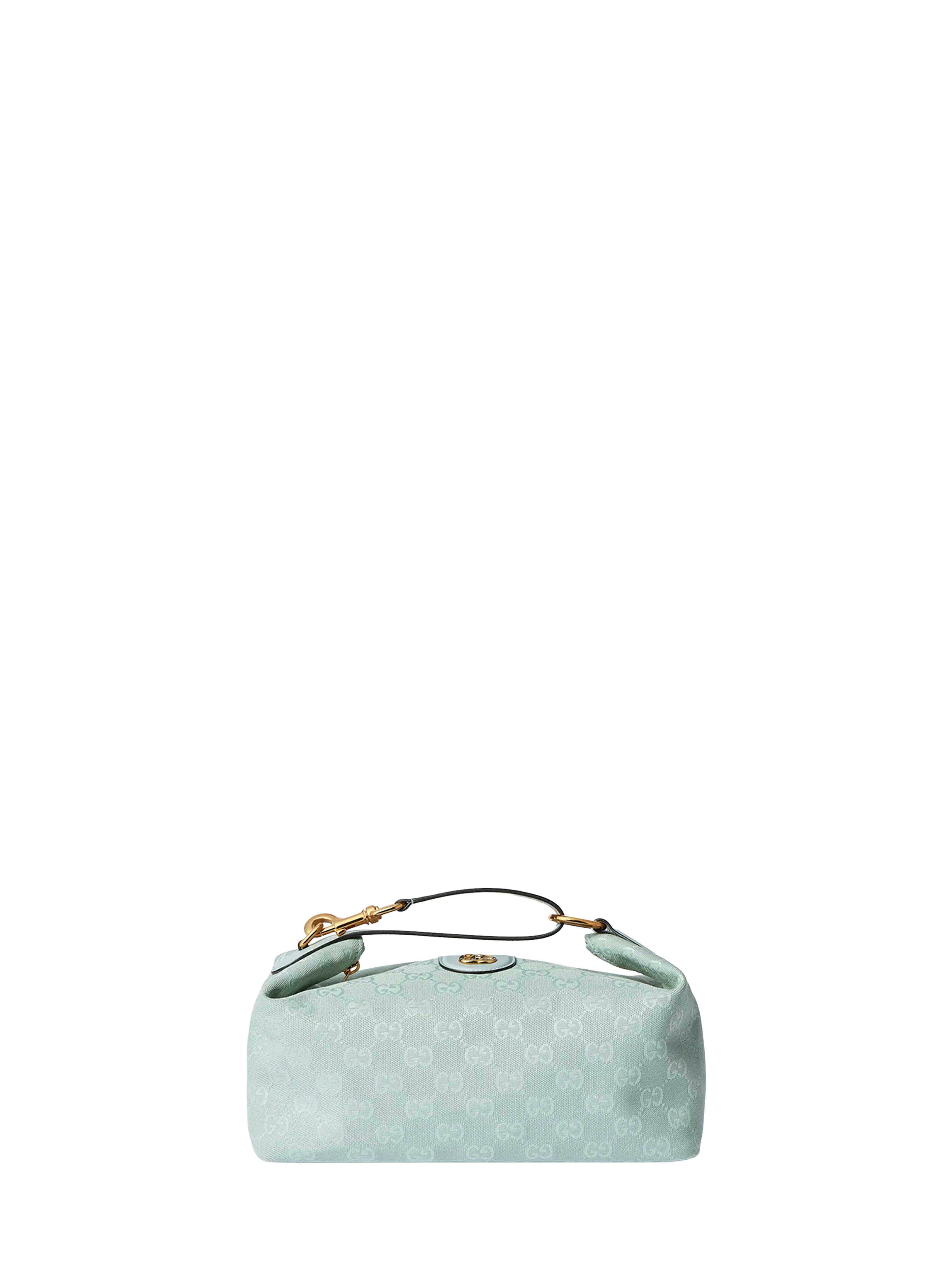 Gucci Women Icy Blue Gucci Vanity Medium Top Handle Bag