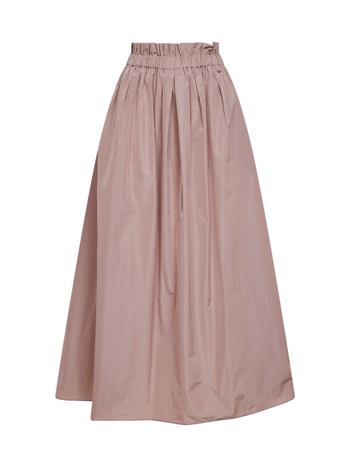 Herno Women Powder Pink New Techno Taffeta Long Skirt