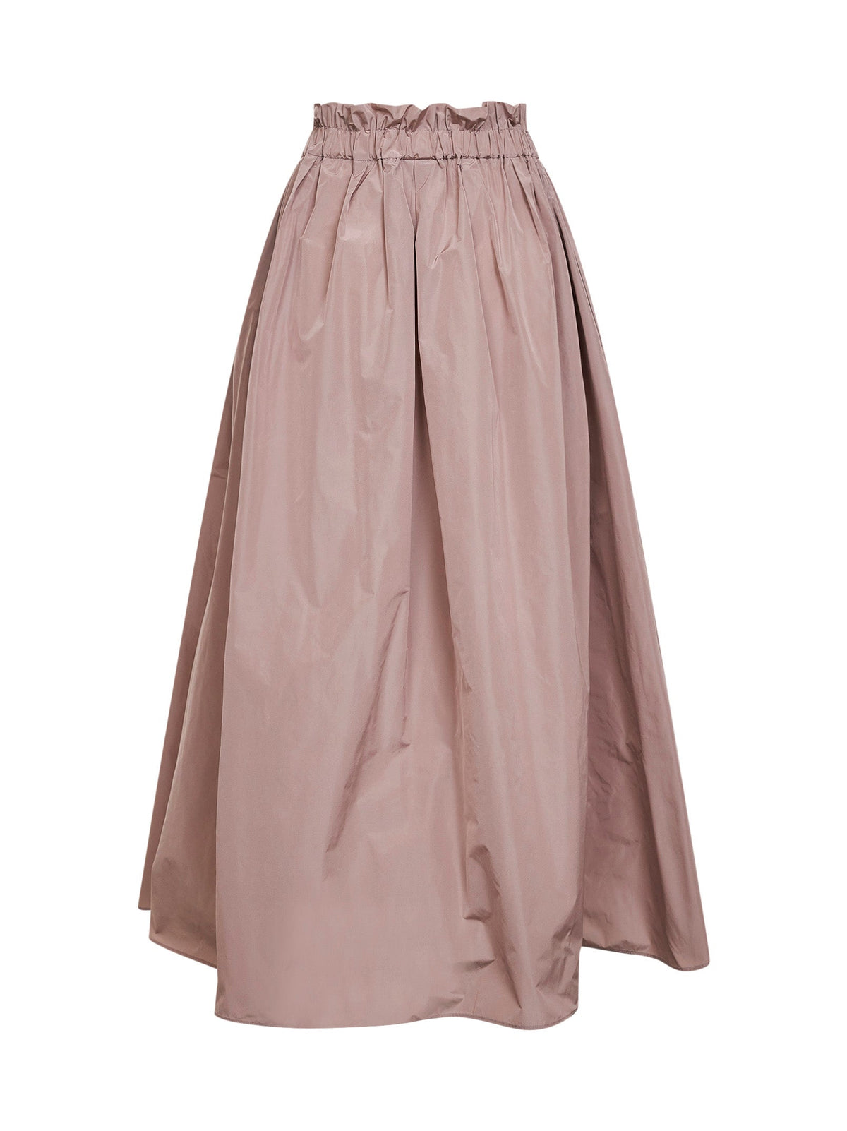 Herno Women Powder Pink New Techno Taffeta Long Skirt