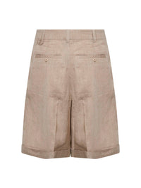 Jacquemus Men Beige The Pastro Bermuda Shorts With Pleats