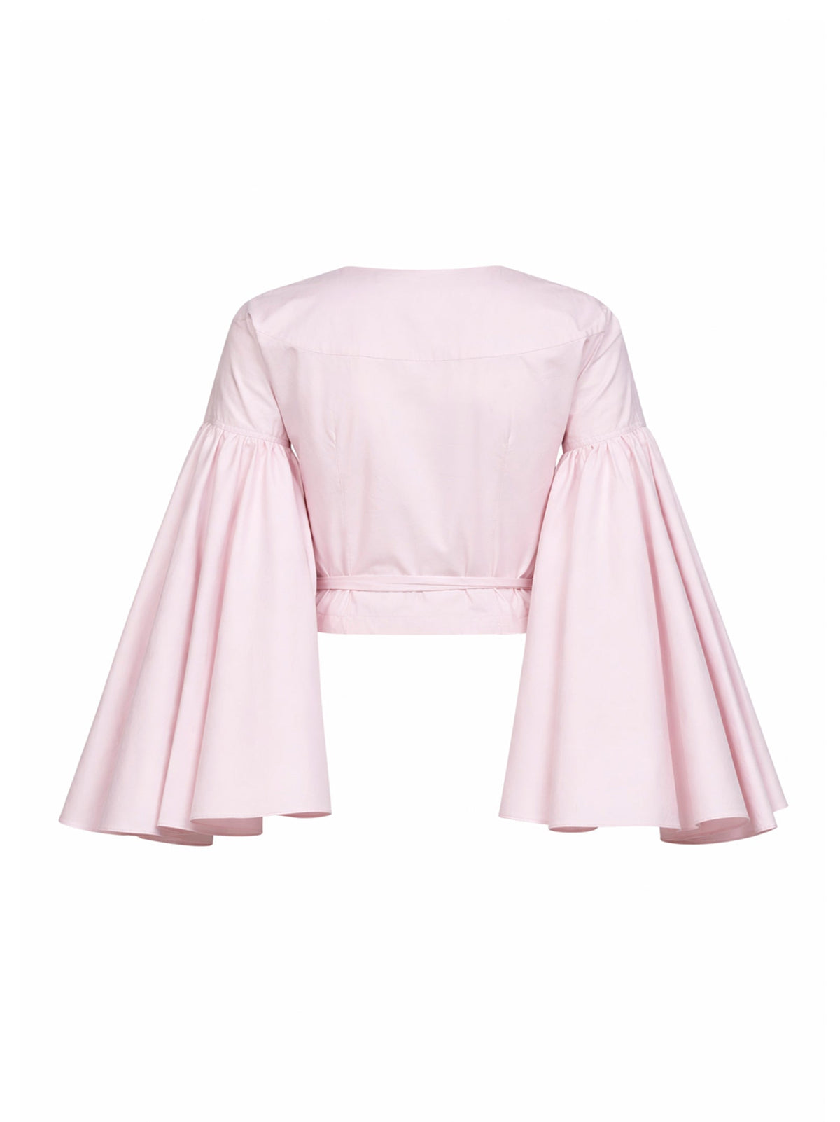 JACQUEMUS Jacquemus Women Light Pink The Paysan Ruffled Wrap Top
