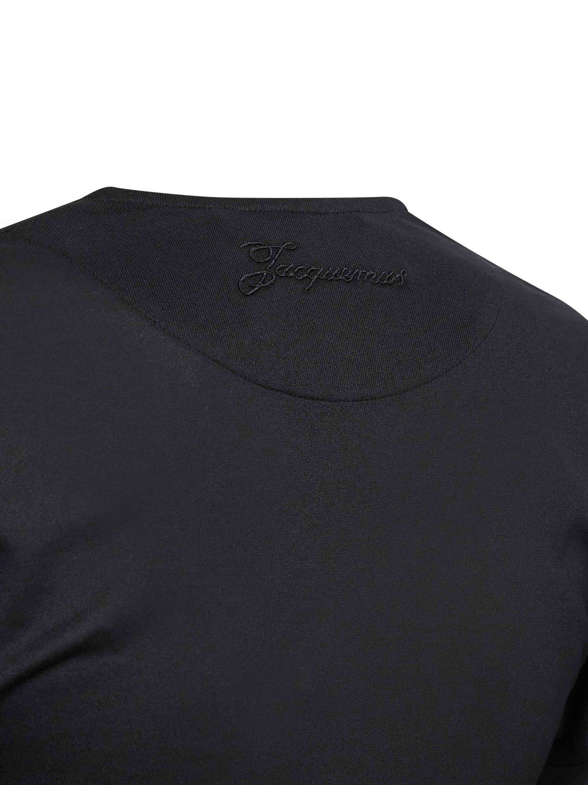 Jacquemus Women Black Jersey Thw Ventadau Wrap Top