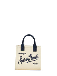 MC2 SAINT BARTH Mc2 Saint Barth Women Ivory Vanity Bag Mini Handbag With Shoulder Strap