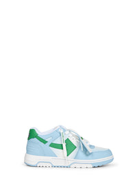 Off White Men Baby Blue And Green Out Off Office Calf Gradient Sneakers