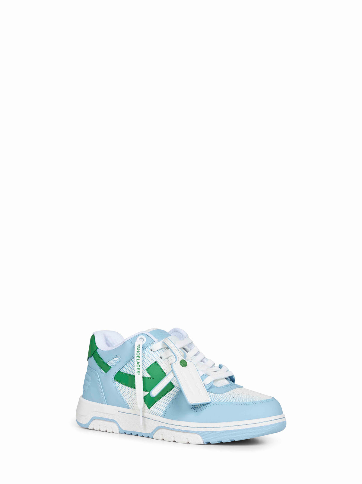 Off White Men Baby Blue And Green Out Off Office Calf Gradient Sneakers