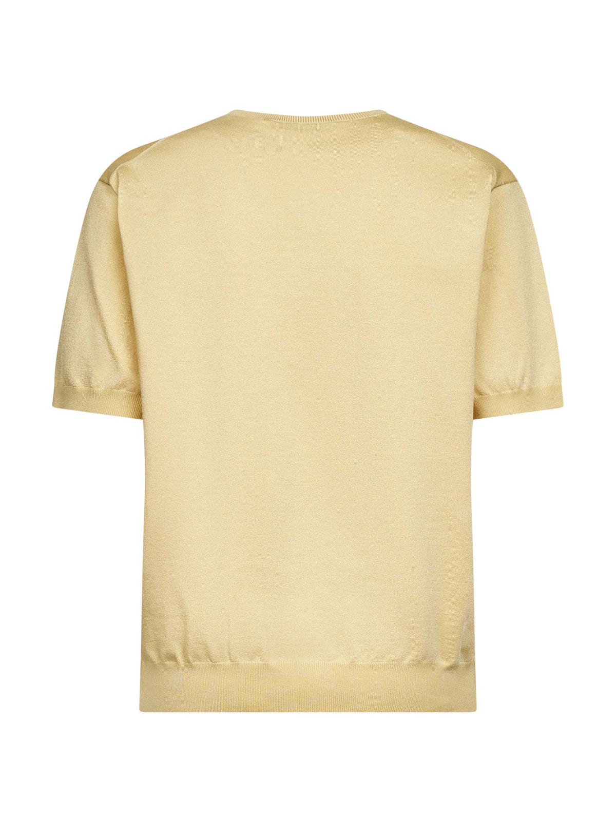Prada Abbigliamento Women Cream Cotton And Silk Sweater