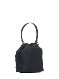 Prada Borse Women Crystals Re-Nylon Mini Bucket Bag