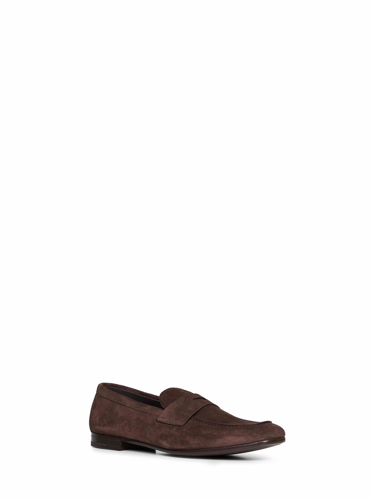 PRADA CALZATURE Prada Calzature Men Dark Brown Suede Loafers