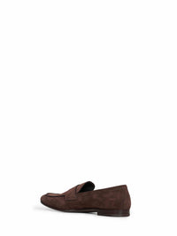 PRADA CALZATURE Prada Calzature Men Dark Brown Suede Loafers