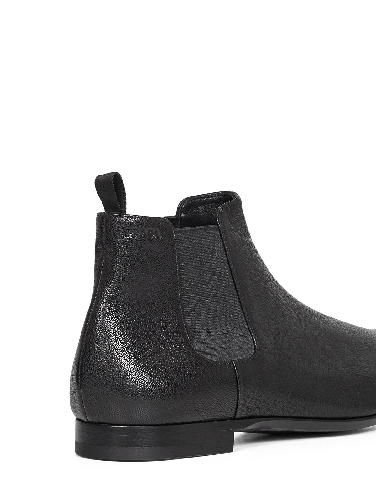 PRADA CALZATURE Prada Calzature Men Black Leather Chelsea Boots
