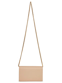 SAINT LAURENT Saint Laurent Women Dark Beige Uptown Chain Wallet