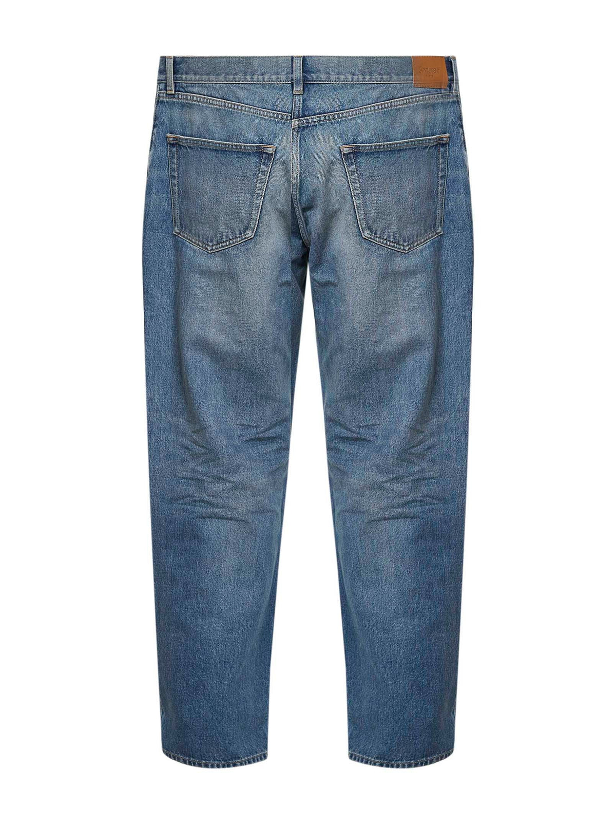 SAINT LAURENT Saint Laurent Men Blue Cotton Denim Mick Long Jeans