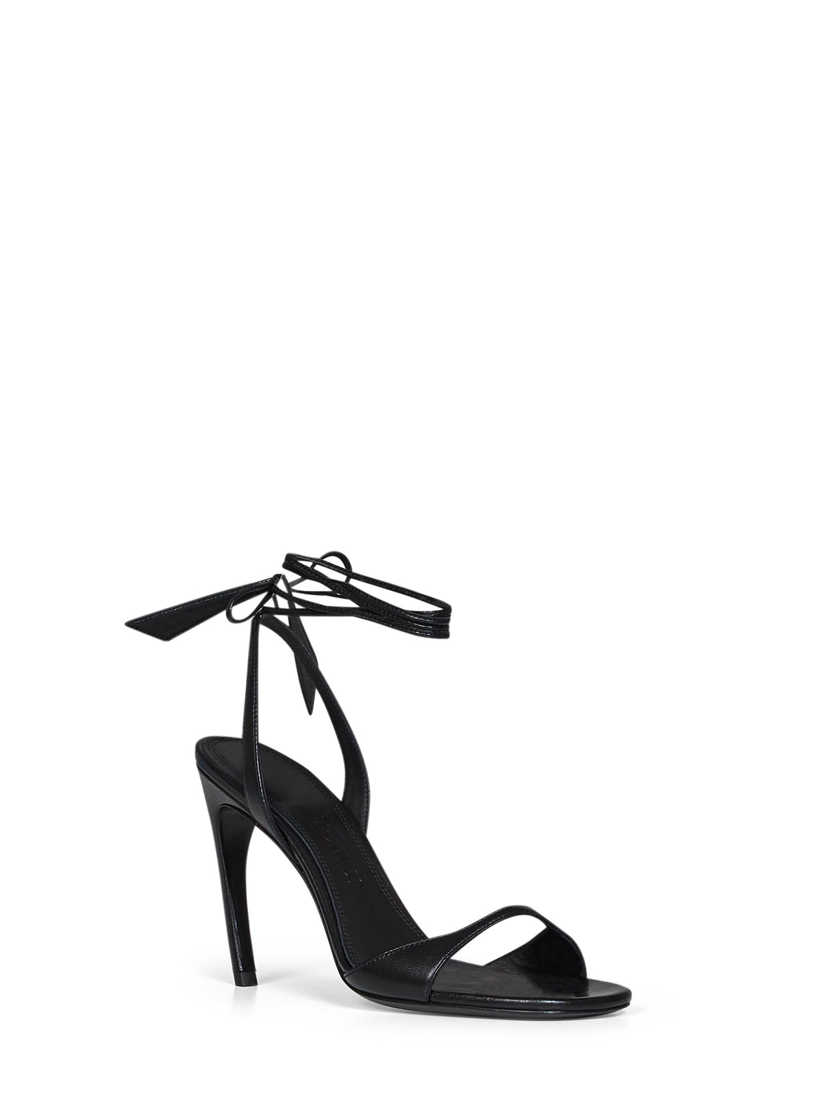 The Attico Women Black Nappa Leather "Ora" Sandals