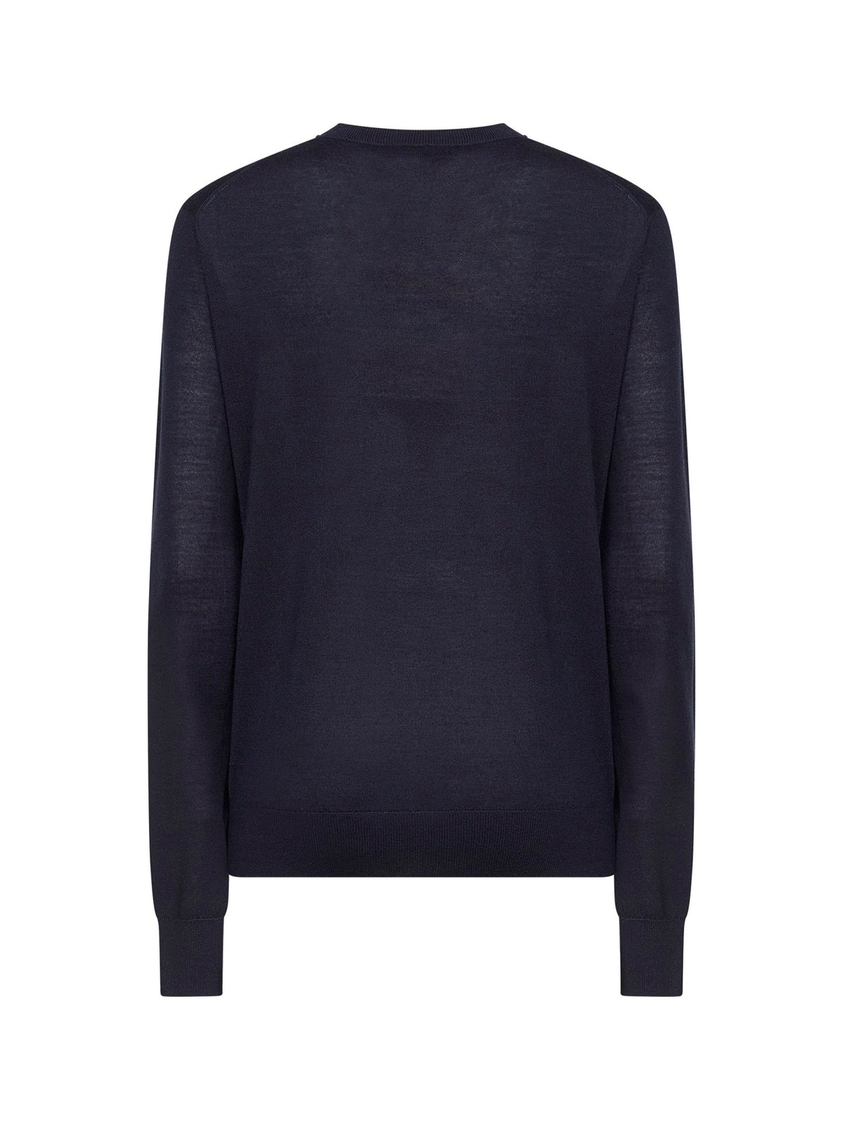 Toteme Women Midnight Blue Merino Wool And Silk Fine Knit Sweater